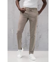 Beli Lastikli ve İplikli Slimfit Pamuklu Jogger Pantolon (Kahverengi)