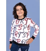 Toontoy Erkek Çocuk Komple Baskılı Sweatshirt (Kırmızı)