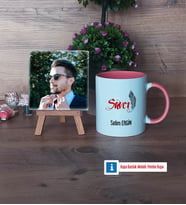 Savcı Fotoğraflı Dekoratif Taş, Kupa Bardak Beyaz Hediye (Model 6)
