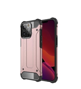 Apple iPhone 13 Pro Max Kılıf Zore Crash Zırh Silikon Kılıf (Rose)