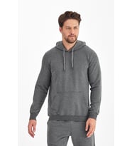 Monox Erkek Kapüşonlu Mevsimlik Sweatshirt (Antrasit)