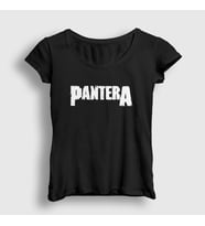 Presmono Kadın Sarı Logo Pantera T-Shirt 168790tt (Siyah)