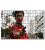 Cakapuzzle Yaralı Yüz Kan Revan İçinde  Puzzle Yapboz MDF (Ahşap) (500 Parça)