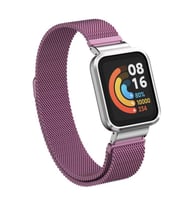 Mi Watch Lite Kordon Kasalı Milano Loop Metal Kordon (Lila)