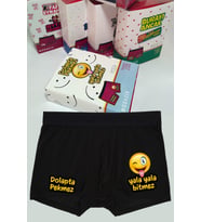 Dolapta Pekmez Eğlenceli Boxer (Siyah)