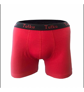 3 Adet Tutku Erkek Elastan Spor Boxer (Kırmızı)
