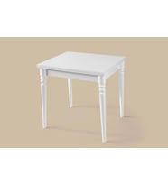 Pınar Ahşap Ayaklı Açılır Mutfak Masası 70x80 (Beyaz)
