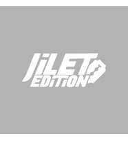Jilet Edition Araba Sticker siyah 15x6 CM (Beyaz)