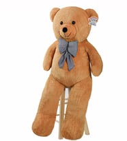 Pababo 130 Cm Papyonlu Büyük Ayıcık (%100 Yerli) (Kahverengi)