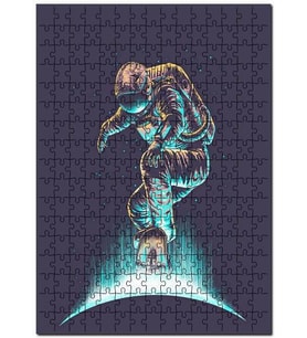 Cakapuzzle Kozmonot Paten Uzay Astronot Puzzle Yapboz MDF (Ahşap) (500 Parça)