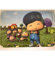 Puzzle Yapboz Ahşap 10 parça Çocuk Puzlle (Siyah)