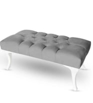 100 cm Kapitoneli Ayak Ucu Kapı Önü Antre Bench Puf (Antrasit)