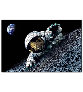 Cakapuzzle Uzay Astronot Gezegen Görseli  Puzzle Yapboz MDF (Ahşap) (1000 Parça)