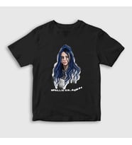 Presmono Unisex Çocuk Beyaz PO Billie Eilish T-Shirt 154731tt (Siyah)