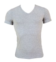 Malabadi Erkek V Yaka Kısa Kol Cotton Body 092 (Gri)
