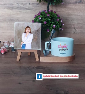 Sosyal Bilgiler Öğretmeni Fotoğraflı Dekoratif Taş, Kupa Bardak Beyaz Hediye (Model 8)