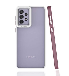 Samsung Galaxy A73 Kılıf Koruyucu Mat Mima Kapak (Mürdüm)