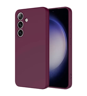 Vendas Samsung Galaxy S24 Plus Kılıf Lansman Serisi Içi Kadife Ipek Dokulu Lansman Kılıf (Koyu Mor)