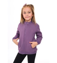 Toontoy Kız Çocuk Nakışlı Hırka (Mor)