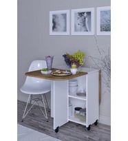 Yemek Masası Açılır Katlanabilir MDF (Kahverengi)