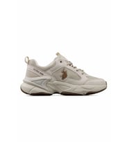 U.S. Polo Assn. MAYBE WMN Siyah Kalın Taban Kadın Sneaker Ayakkabı (Bej)