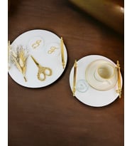 Commitment  Gold Polyester Nişan Tepsisi  (Kırmızı)