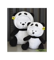70 Cm Uykumcuk Kapüşonlu Peluş Ayı (Siyah)