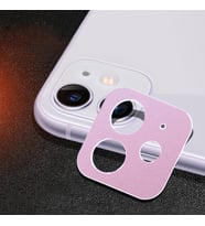 iPhone 11 6.1 3D Metal Kamera Koruyucu Metal Lens (Rose)