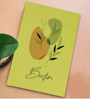 BK Gift Kişiye Özel İsimli Sert Kapaklı Sarı Defter, Arkadaşa Hediye, Yeni İş Hediyesi, Anı Defteri, Doğum Günü Hediyesi-1 (Model 2)