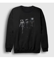 Presmono Unisex Beyaz Alliance Skibidi Toilet Sweatshirt 479098tt (Siyah)