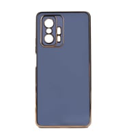 Xiaomi Mi 11T 5G Kılıf Kenarları Gold Kamera Korumalı Renkli Pastel Silikon Açık Yeşil BARK (Açık Mavi)