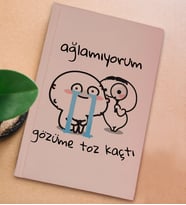 BK Gift Esprili Tasarım Serisi Sert Kapaklı Pudra Pembesi Defter, Arkadaşa Hediye, Yeni İş Hediyesi, Doğum Günü Hediyesi, Anı Defteri (Model 13)