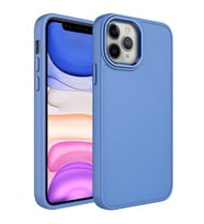 Uyumlu Model Apple iPhone 12 Pro Kılıf Metal Çerçeve Lansman Silikon Kapak (Leylak)