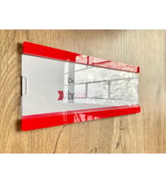 Kapı ve Duvar Tipi Kolay Değiştirilebilir A4 1/3 Föylük (Kırmızı)