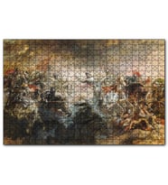 Cakapuzzle Savaşta Atlılar  Puzzle Yapboz MDF (Ahşap) (1000 Parça)