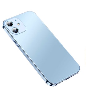 Uyumlu Model Apple iPhone 12 Kılıf Slim 13serisi Orijinal Renk Kapak (Mavi)