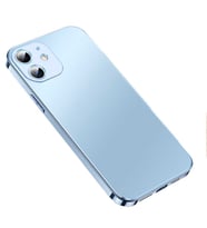 Uyumlu Model Apple iPhone 12 Kılıf Slim 13serisi Orijinal Renk Kapak (Mavi)