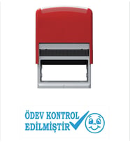 Ödev Kontrol Edilmiştir Öğretmen Kaşesi (Mavi)