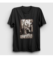 Presmono Unisex Beyaz Mikhail Tal Büyükusta Satranç T-Shirt 421653tt (Siyah)