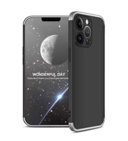 Apple iPhone 13 Pro Kılıf Zore Ays Full Koruma Kılıf (Siyah-Gri)