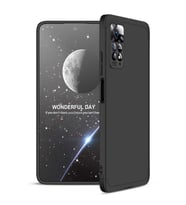Xiaomi Redmi Note 11 Pro 5G Kılıf 3 Parça Slim Sert Silikon Kapak AYS (Siyah)