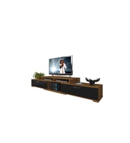 Decoraktiv Flex 130 Mdf Tv Ünitesi Tv Sehpası (Siyah - Ceviz)