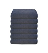 6lı Paket Mikrofiber Boya Tutmayan Kuaför Saç Havlusu 50x90 Cm (Gri)