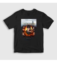 Presmono Unisex Çocuk Beyaz Merlin Dizi T-Shirt 428471tt (Siyah)