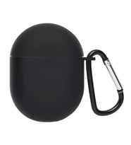 Microsonic Xiaomi Redmi Buds 3 Pro Kılıf Askılı Mat Silikon Gri (Siyah)