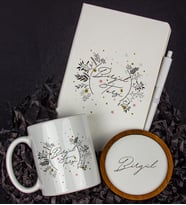 Kişiye Özel Defter Kalem Kupa Ve Bardak Altlığı Hediye Seti 103785 (Model 2)