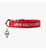 İsimli Kedi Tasması Kedi Boyun Tasması Ayarlanabilir 17- 29 cm (Kırmızı)