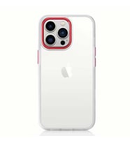 Apple iPhone 13 Pro Kılıf Zore Krom Kılıf (Kırmızı)