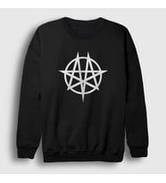 Presmono Unisex Beyaz Moongram Moonspell Sweatshirt 165472tt (Siyah)