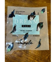 ÜTÜ İLE YAPIŞAN YAPRAKLI DREAM YAZILI TRANSFER BASKI ARMA 21X 18 CM (Turkuaz)